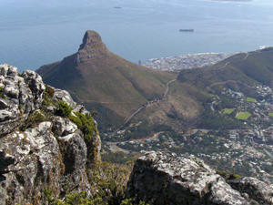Cape Town as seen from Table Mountain