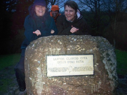 The start of the southern end of the path