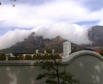 The 'Table Cloth' rolling over Table Mountain