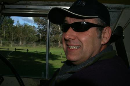 Lawrence looking happy about skiing