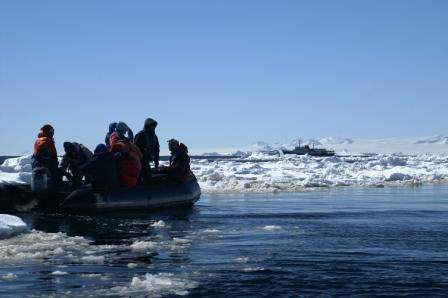 Close to pack ice