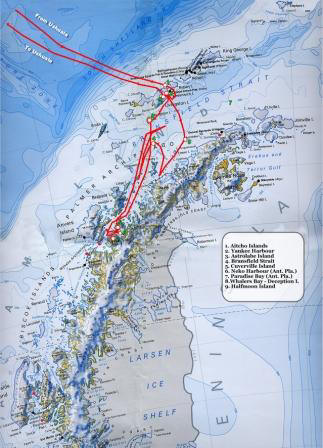 GPS track of the trip