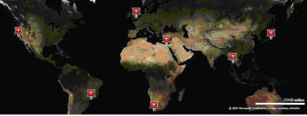 World Trip Map