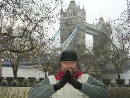 Happy and penitent at the Tower of London.