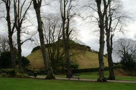 In front of Jean's and John's home is a Roman burial mound which was used by the Normans to build a castle on; it is literally in their front yard.