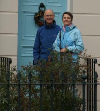 Here is a photo of Julia and John heading out on some errands.