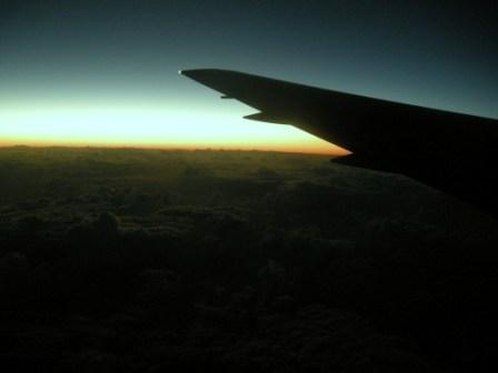 A fantastic sunrise over the mid-Pacific.