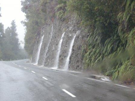 Rain caused everything to flow