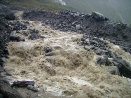 A raging torrent