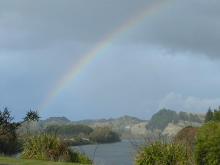 The friendly rainbow-filled land of New Zealand.