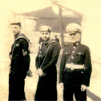 Author's dad in the center